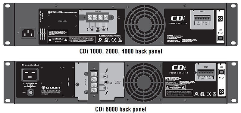 CDI2000 Crown cdi 2000 800 watts a 4 ohms